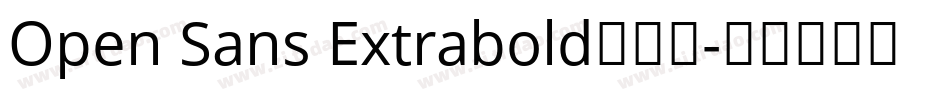 Open Sans Extrabold手机版字体转换